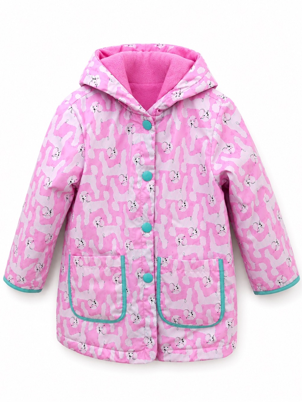 Carter’s Girls Pink Poodle Rain Jacket / Spring Coat – Size 5 🩷🐩